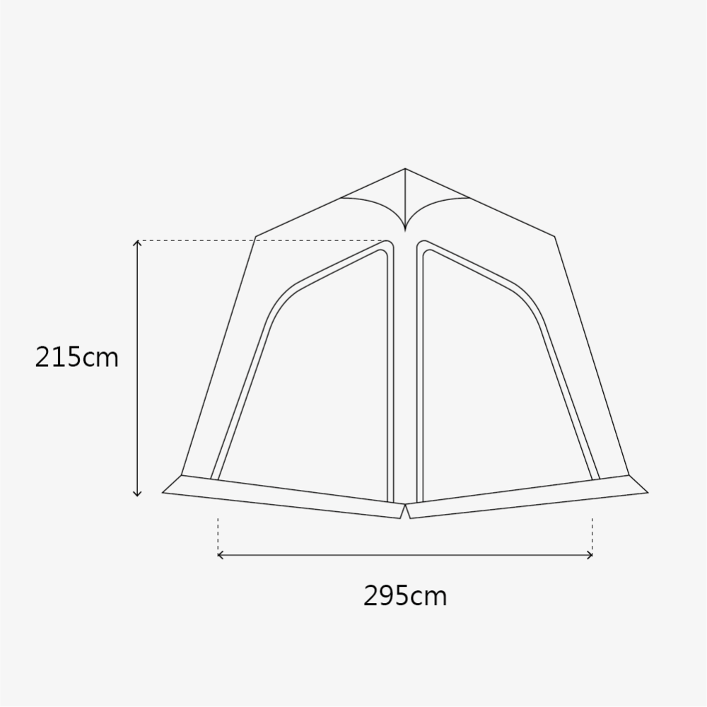 URBANSIDE EASY CABIN MINI 卡比MINI充氣帳前門TPU掛窗
