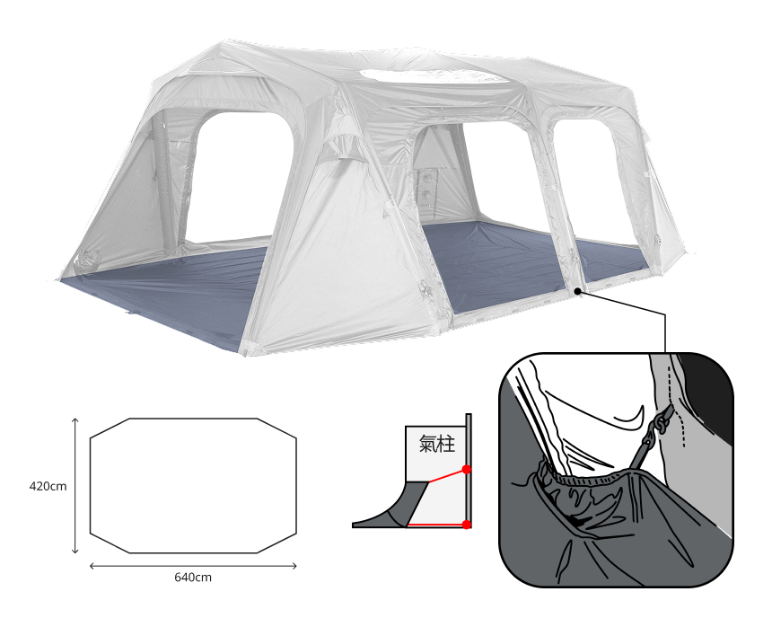 (預購) URBANSIDE EASY  BUNKER  邦克650充氣帳地布